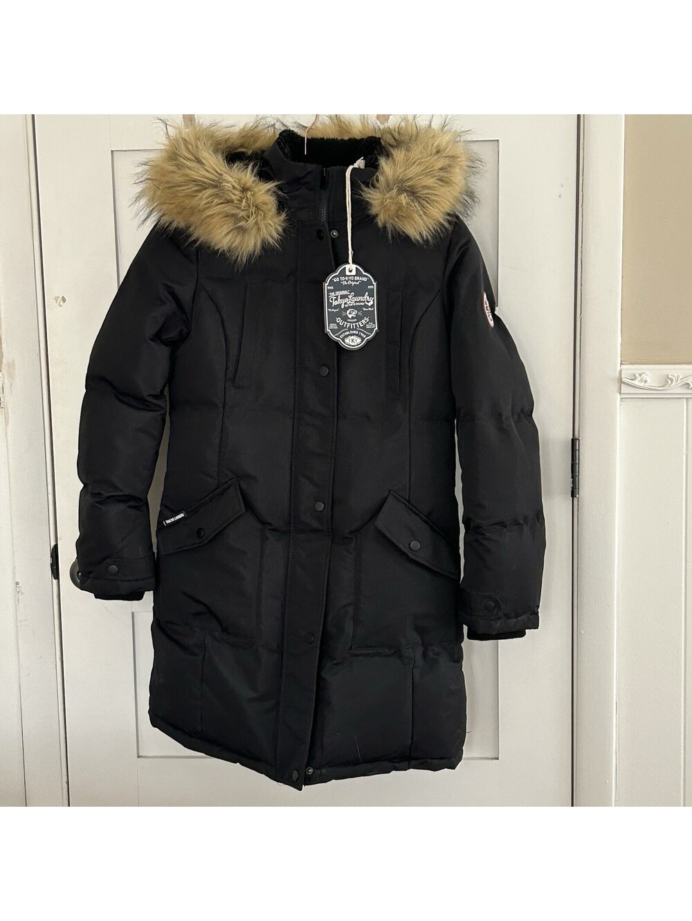 New Tok-yo Laundry Heavy Women’s Black Parka Medium